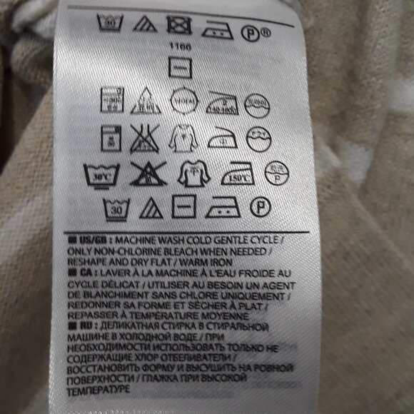 BANANA Republic Pink Tan Stripe Color Block Top - Picture 6 of 8